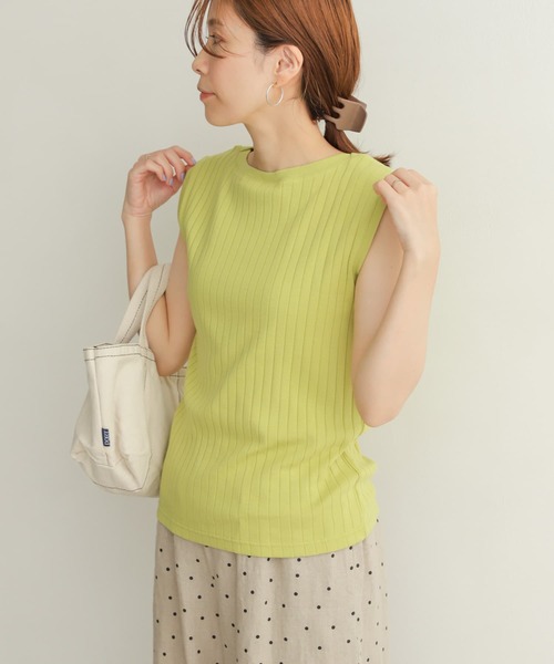 URBAN RESEARCH DOORS（アーバンリサーチドアーズ）の「針抜きノースリーブカットソー（Tシャツ/カットソー・レディース・ブラック/オフホワイト/オレンジ/マスタード・MEDIUM）」の20枚目の写真