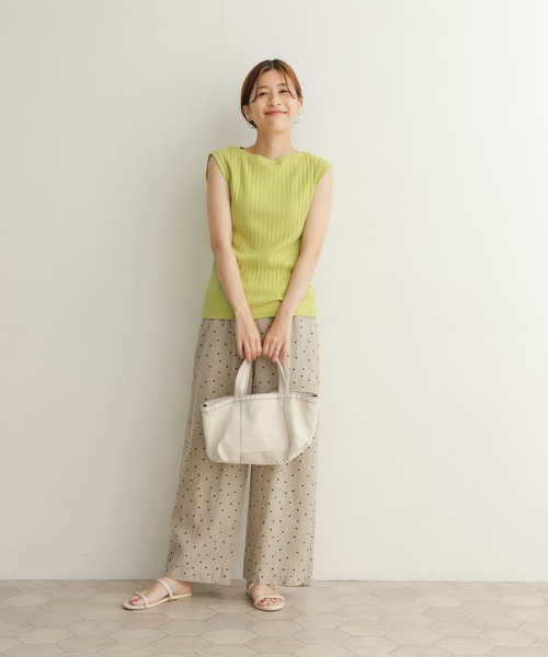 URBAN RESEARCH DOORS（アーバンリサーチドアーズ）の「針抜きノースリーブカットソー（Tシャツ/カットソー・レディース・ブラック/オフホワイト/オレンジ/マスタード・MEDIUM）」の22枚目の写真