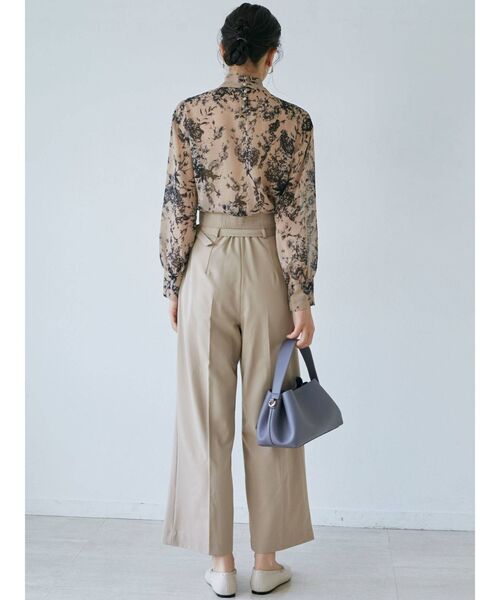 LAGUNAMOON（ラグナムーン）の「フラワー楊柳ハイネックブラウス（シャツ/ブラウス・レディース・チャコールグレー/ブラック/グリーン・FREE）」の16枚目の写真