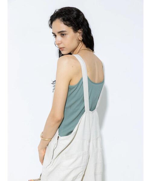 koe（コエ）の「カップ付きリブキャミソール＊（キャミソール・レディース・オフホワイト/ブラック/グリーン/チャコールグレー・FREE）」の22枚目の写真