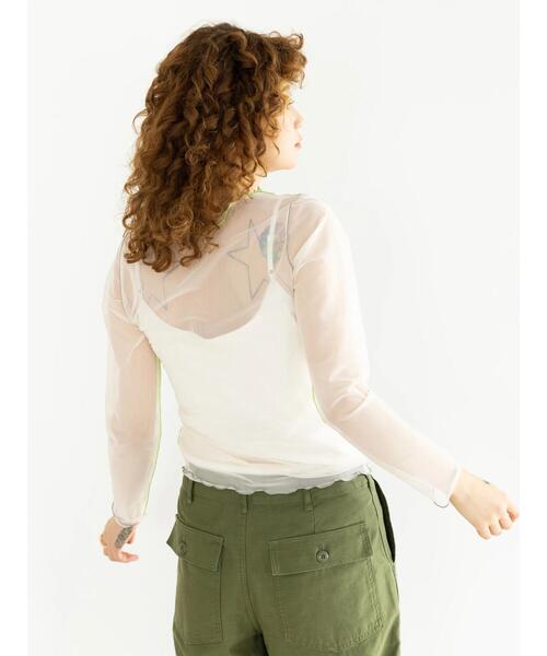 koe（コエ）の「カップ付きリブキャミソール＊（キャミソール・レディース・オフホワイト/ブラック/グリーン/チャコールグレー・FREE）」の9枚目の写真