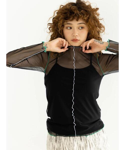 koe（コエ）の「カップ付きリブキャミソール＊（キャミソール・レディース・オフホワイト/ブラック/グリーン/チャコールグレー・FREE）」の13枚目の写真