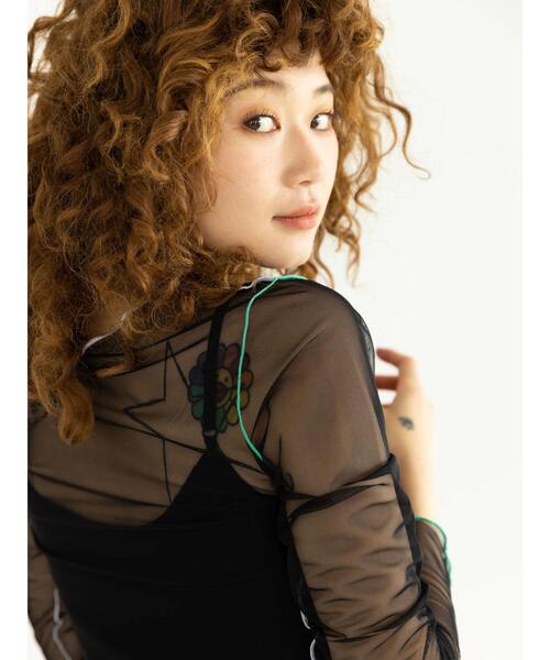 koe（コエ）の「カップ付きリブキャミソール＊（キャミソール・レディース・オフホワイト/ブラック/グリーン/チャコールグレー・FREE）」の14枚目の写真