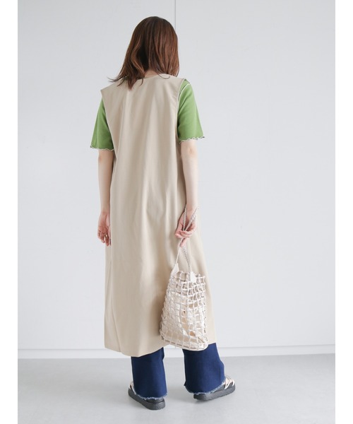 ehka sopo（エヘカソポ）の「ジレジャンパースカート（ジャンパースカート・レディース・ブラック/ベージュ/モカ・ﾌﾘ-）」の7枚目の写真