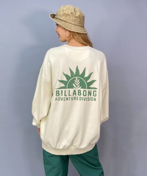 BILLABONG(ビラボン)の「BILLABONG/ビラボン 撥水加工/ビッグシルエット/オーバーサイズ/バックプリントスウェット BC014-007(スウェット・レディース・ホワイト/ブラック/オレンジ・M/L)」の2枚目の写真