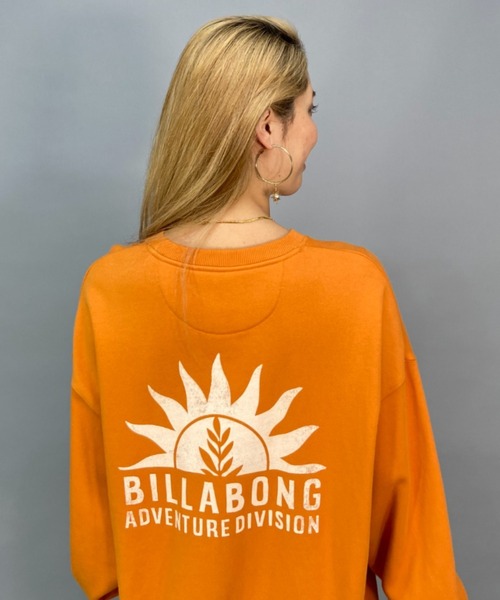 BILLABONG/ビラボン撥水加工/ビッグシルエット/オーバーサイズ/バックプリントスウェットBC014-007