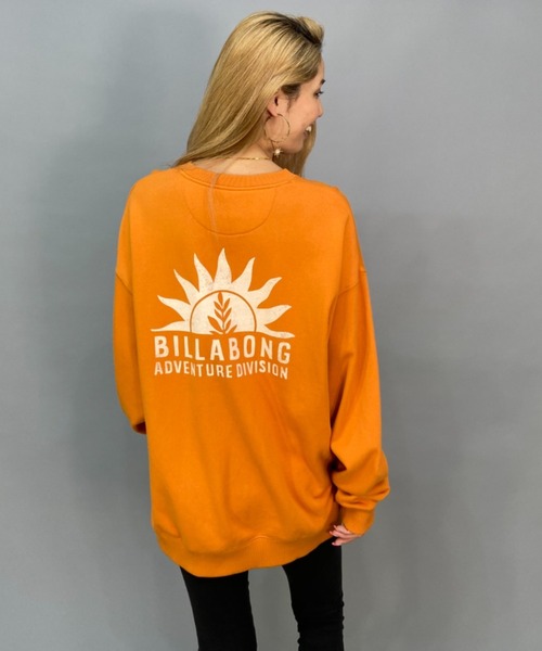 BILLABONG(ビラボン)の「BILLABONG/ビラボン 撥水加工/ビッグシルエット/オーバーサイズ/バックプリントスウェット BC014-007(スウェット・レディース・ホワイト/ブラック/オレンジ・M/L)」の11枚目の写真
