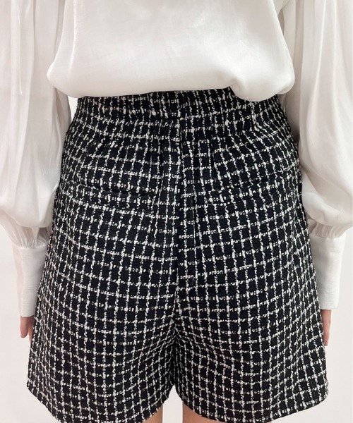 EPIMI E'PIMMY(エピミエピミー)の「ハイウエストツイードスカパン(スカート・レディース・ブラック/ベージュ/オフホワイト・MEDIUM)」の10枚目の写真