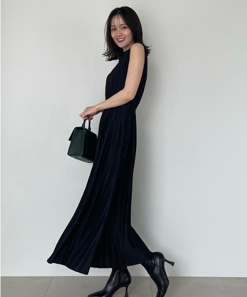 未使用✨アニュアンス anuans ランダムプリーツドルマンワンピース　ブラック 通販ファッション - 未使用✨アニュアンス anuans ランダム