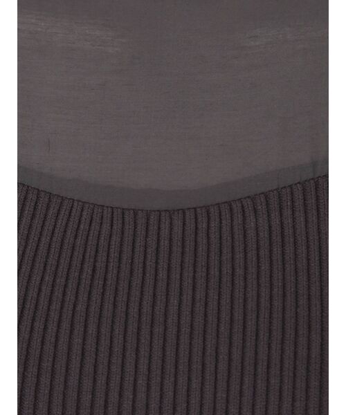 MERCURYDUO（マーキュリーデュオ）の「異素材ドレープロングスリーブニットワンピース（ワンピース・レディース・パープル/ブラウン/ベージュ・SMALL/MEDIUM）」の22枚目の写真