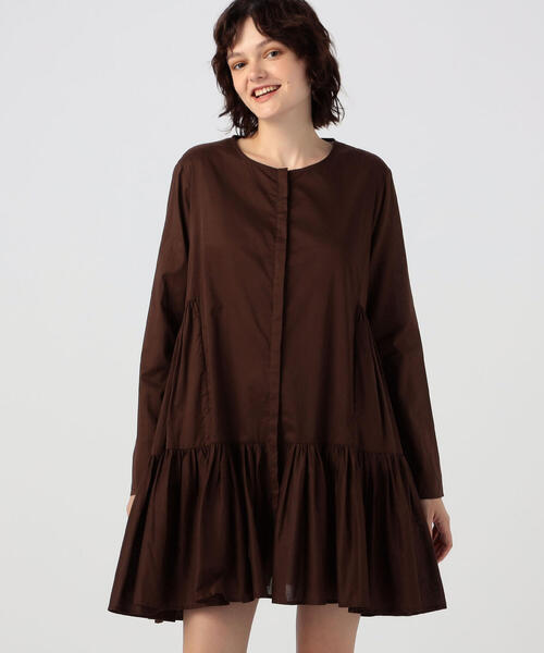 TOMORROWLAND （トゥモローランド）の「【別注】MERLETTE×TOMORROWLAND MERTEL ワンピース（ワンピース・レディース・ダークブラウン/ベージュ・3）」の8枚目の写真