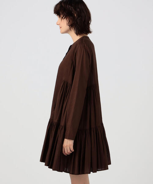 TOMORROWLAND （トゥモローランド）の「【別注】MERLETTE×TOMORROWLAND MERTEL ワンピース（ワンピース・レディース・ダークブラウン/ベージュ・3）」の14枚目の写真