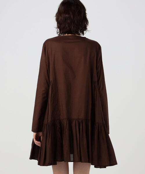 TOMORROWLAND （トゥモローランド）の「【別注】MERLETTE×TOMORROWLAND MERTEL ワンピース（ワンピース・レディース・ダークブラウン/ベージュ・3）」の12枚目の写真