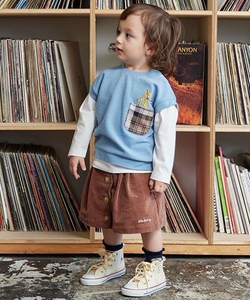 kladskap（クレードスコープ）の「スカラップキュロット（スカート・キッズ・ブラウン/ピンク・90cm/110cm/100cm/120cm）」の18枚目の写真