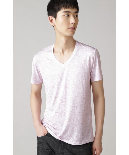 TORNADO MART(トルネードマート)の「ZERO by TORNADO MART∴カモエンボス格子フォイル半袖カットソー(Tシャツ/カットソー・メンズ・レッド/ブルー・LL/MEDIUM/LARGE)」の1枚目の写真