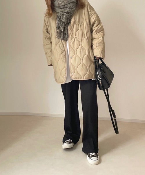 chocomee(チョコミー)の「ボリュームストール(ストール/ショール・レディース・ブラウン/グリーン・ONESIZE)」の4枚目の写真