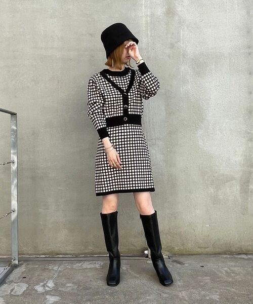 MAJESTIC LEGON(マジェスティックレゴン)の「ガーリーカーデ&ワンピSET(ワンピース・レディース・ブラック系その他/ブラウン系その他2/ベージュ系その他2・MEDIUM)」の21枚目の写真