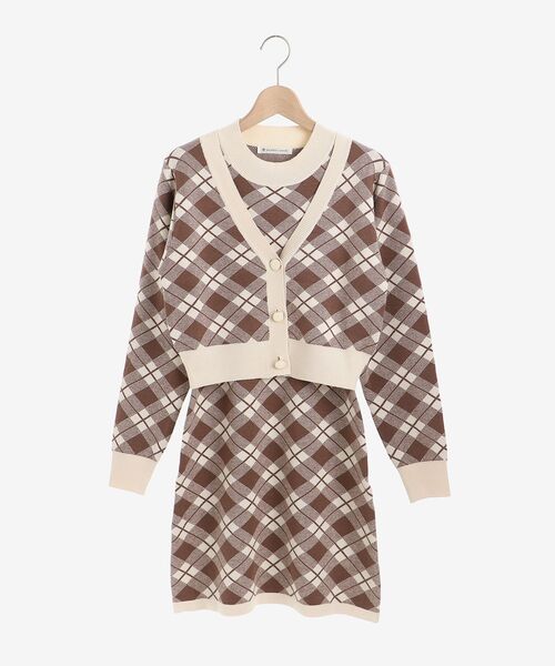 MAJESTIC LEGON(マジェスティックレゴン)の「ガーリーカーデ&ワンピSET(ワンピース・レディース・ブラック系その他/ブラウン系その他2/ベージュ系その他2・MEDIUM)」の20枚目の写真
