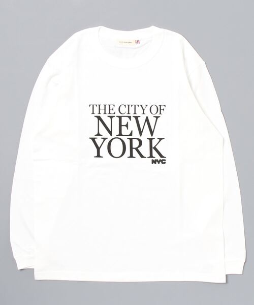 GOOD ROCK SPEED(グッドロックスピード)の「THE CITY OF NEW YORK LONG SLEEVE TEE(Tシャツ/カットソー・レディース・ネイビー/ピンク/ホワイト・FREE)」の13枚目の写真