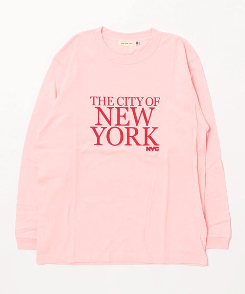 GOOD ROCK SPEED(グッドロックスピード)の「THE CITY OF NEW YORK LONG SLEEVE TEE(Tシャツ/カットソー・レディース・ネイビー/ピンク/ホワイト・FREE)」の14枚目の写真