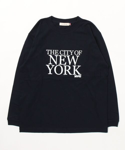 GOOD ROCK SPEED(グッドロックスピード)の「THE CITY OF NEW YORK LONG SLEEVE TEE(Tシャツ/カットソー・レディース・ネイビー/ピンク/ホワイト・FREE)」の15枚目の写真
