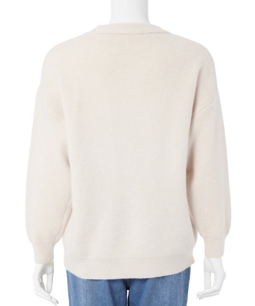 fifth（フィフス）の「【スタッフレコメンド】クルーネックニットプルオーバー（ニット/セーター・レディース・グリーン/ピンク/ライトベージュ・M）」の8枚目の写真