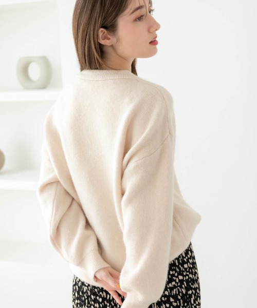 fifth（フィフス）の「【スタッフレコメンド】クルーネックニットプルオーバー（ニット/セーター・レディース・グリーン/ピンク/ライトベージュ・M）」の17枚目の写真