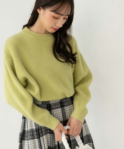 fifth（フィフス）の「【スタッフレコメンド】クルーネックニットプルオーバー（ニット/セーター・レディース・グリーン/ピンク/ライトベージュ・M）」の20枚目の写真