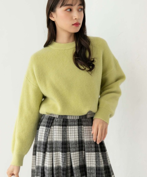 fifth（フィフス）の「【スタッフレコメンド】クルーネックニットプルオーバー（ニット/セーター・レディース・グリーン/ピンク/ライトベージュ・M）」の21枚目の写真