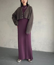 【&g’aime】MIXカラーVネックカーディガン