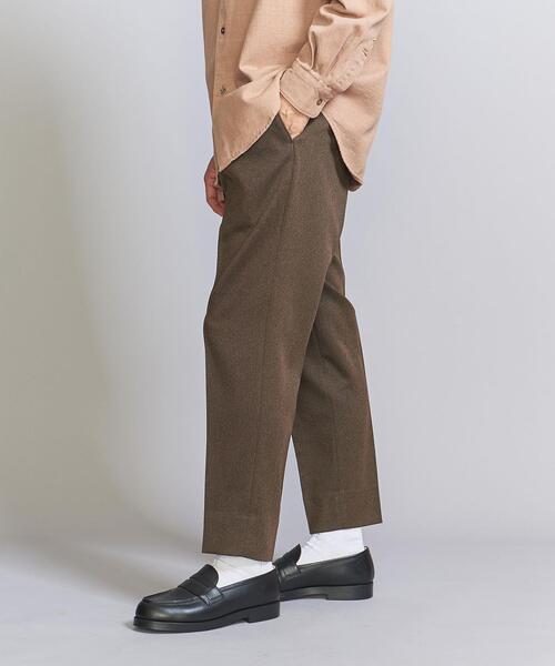 BEAUTY&YOUTH UNITED ARROWS（ビューティーアンドユースユナイテッドアローズ）の「スタンドツイル 1プリーツ アンクルパンツ（その他パンツ・メンズ・ブラック/ダークブラウン/ロイヤルブルー・L/XL/M/S）」の10枚目の写真