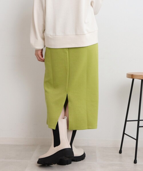 Cutie Blonde（キューティーブロンド）の「◆キルティングナロースカート（スカート・レディース・ブラック/黄緑系/アイボリー・00）」の18枚目の写真