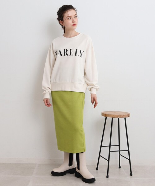 Cutie Blonde（キューティーブロンド）の「◆キルティングナロースカート（スカート・レディース・ブラック/黄緑系/アイボリー・00）」の21枚目の写真