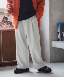 RAGEBLUE | ウールタッチ/タックワイドパンツ(スラックス)