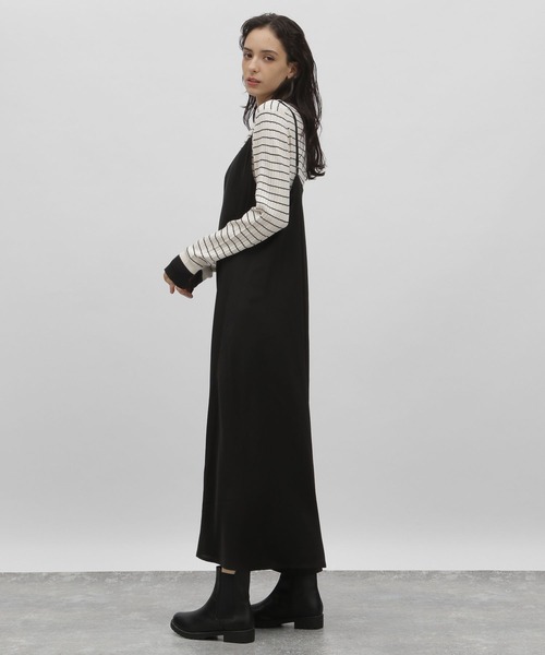 ゆみゆみ♡RISLEY ロングスカート＆LACOSTEワンピース 黒 ゆみゆみ