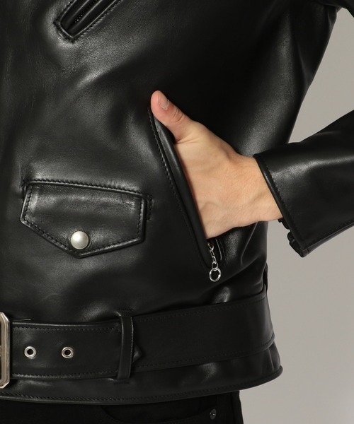 schott(ショット)の「Schott(ショット) 613UST ONESTAR TALL/ワンスター トール ライダース レザージャケット(ライダースジャケット・メンズ・ブラック・36/38/42)」の20枚目の写真