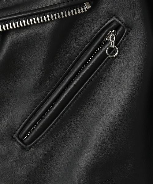 schott(ショット)の「Schott(ショット) 613UST ONESTAR TALL/ワンスター トール ライダース レザージャケット(ライダースジャケット・メンズ・ブラック・36/38/42)」の8枚目の写真