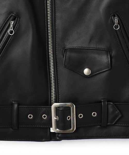 schott(ショット)の「Schott(ショット) 613UST ONESTAR TALL/ワンスター トール ライダース レザージャケット(ライダースジャケット・メンズ・ブラック・36/38/42)」の12枚目の写真