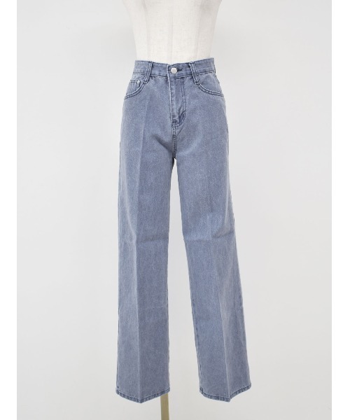 Reurie'(レウリィ)の「ダスティーカラーストレートデニム/dusty color straight denim(デニムパンツ・レディース・カーキ/ライトブルー・M/S)」の12枚目の写真