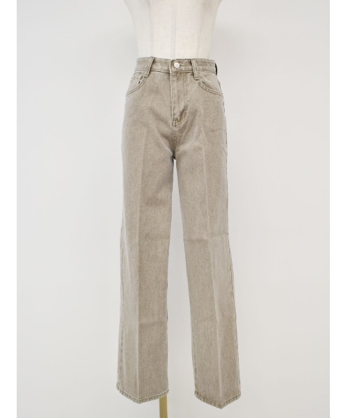Reurie'(レウリィ)の「ダスティーカラーストレートデニム/dusty color straight denim(デニムパンツ・レディース・カーキ/ライトブルー・M/S)」の15枚目の写真