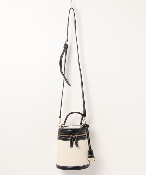 ap retro（アプレトロ）の「配色バケツバッグ（ショルダーバッグ・レディース・ブラック・FREE）」の8枚目の写真