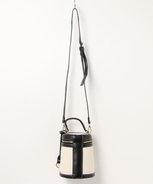 ap retro（アプレトロ）の「配色バケツバッグ（ショルダーバッグ・レディース・ブラック・FREE）」の6枚目の写真