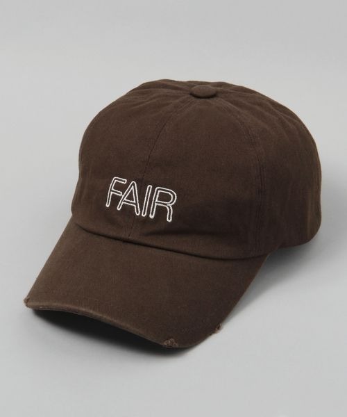 JEANASIS(ジーナシス)の「ダメージロゴCAP(キャップ・レディース・ブラック/アイボリー/ブラウン・FREE)」の1枚目の写真