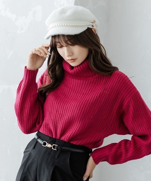 Julia Boutique（ジュリアブティック）の「パール付きシャギータッチキャスケット/22649（キャスケット・レディース・ホワイト/ブラック/ベージュ・ONE）」の10枚目の写真