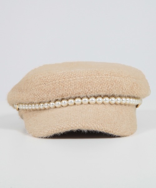 Julia Boutique（ジュリアブティック）の「パール付きシャギータッチキャスケット/22649（キャスケット・レディース・ホワイト/ブラック/ベージュ・ONE）」の19枚目の写真