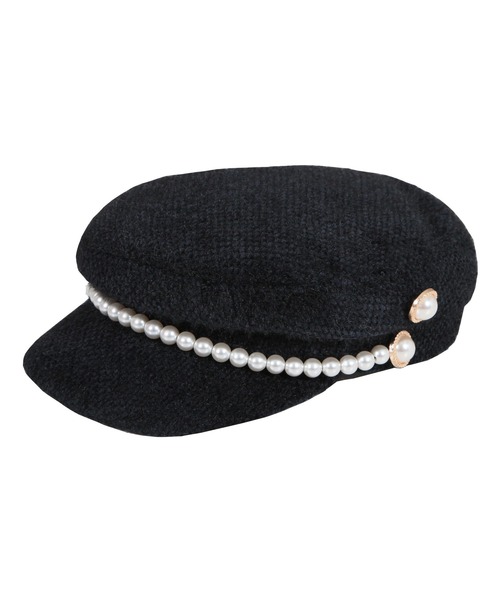 Julia Boutique（ジュリアブティック）の「パール付きシャギータッチキャスケット/22649（キャスケット・レディース・ホワイト/ブラック/ベージュ・ONE）」の20枚目の写真