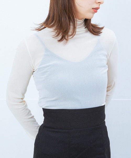 Alite cloth(アリーテクロス)の「シアータートルメロープルオーバー(Tシャツ/カットソー・レディース・ネイビー/ベージュ/ホワイト/グレー/ブラック・F)」の5枚目の写真