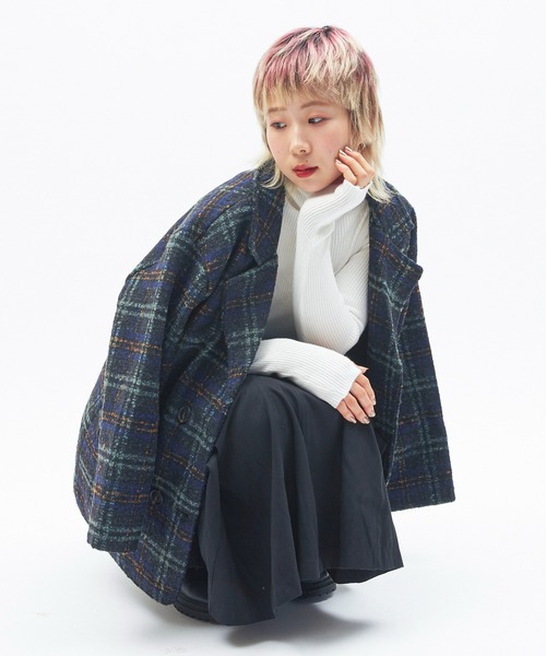 セール】Y2Kファッション起毛ダブルジャケットコート（その他