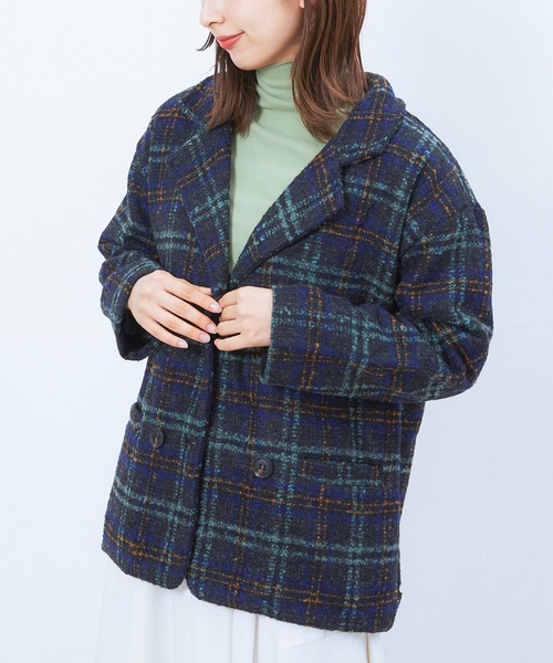 セール】Y2Kファッション起毛ダブルジャケットコート（その他