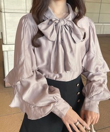 apres jour | チャーム付きボウタイブラウス【ZOZOTOWN限定アイテム】(シャツ/ブラウス)